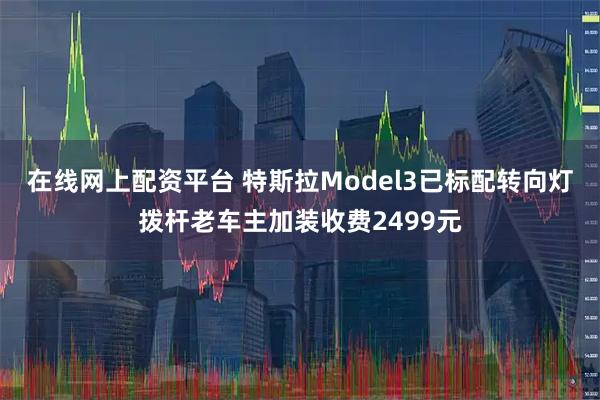 在线网上配资平台 特斯拉Model3已标配转向灯拨杆老车主加装收费2499元